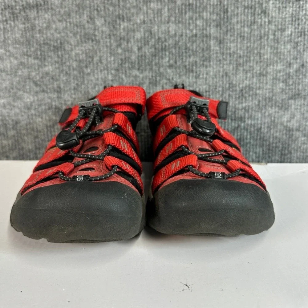Keen Newport H2 Kids Red Black Waterproof Hiking Water Sandals Shoes Sz 1